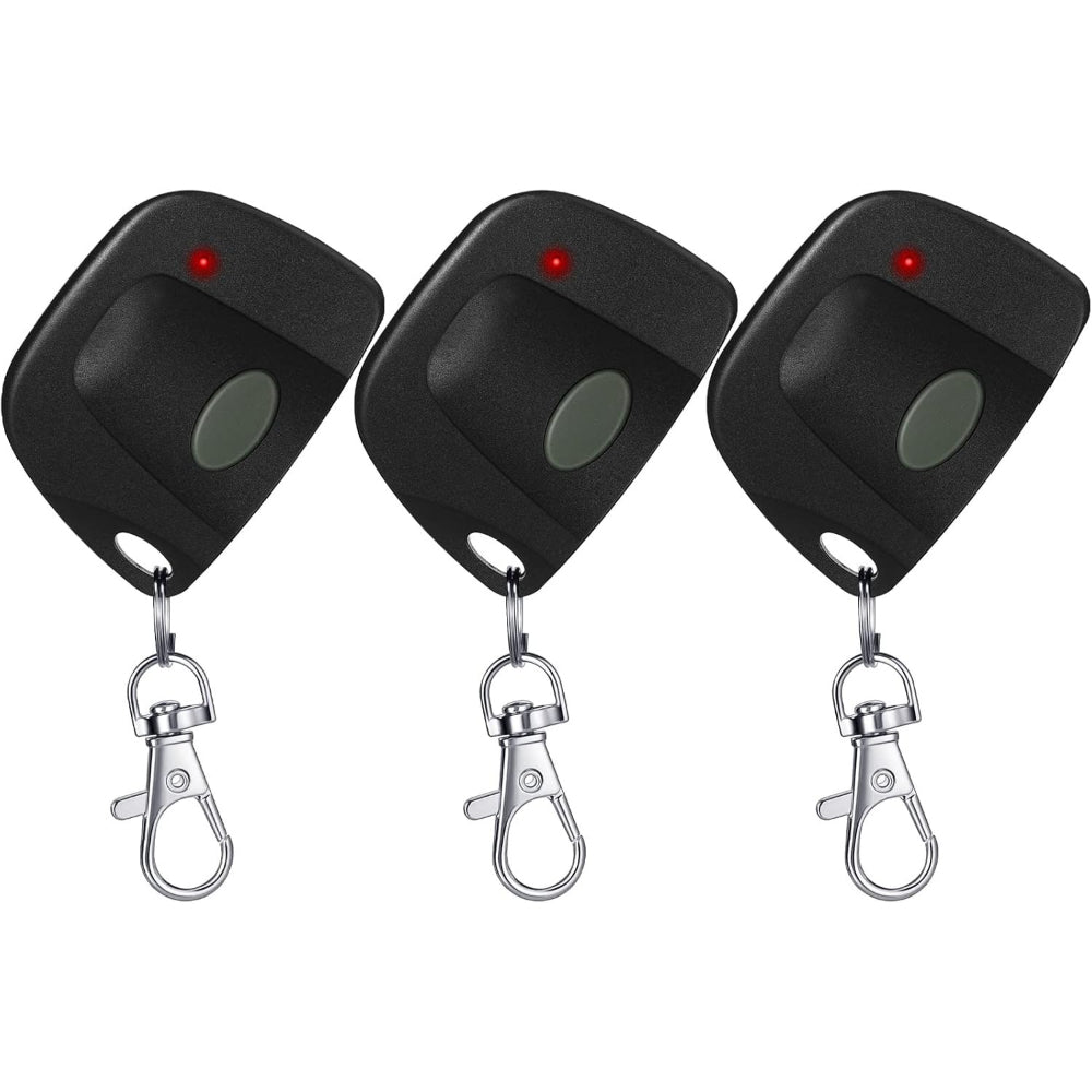 3 Pieces Gate Opener Remote Compatible with Multicode 300mhz 10 Dip Switch 3089 3060 3070 Garage Door Opener Remote Control with Keychain