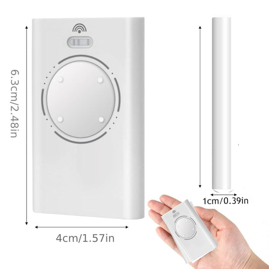 2PCS 868MHZ Garage Door Garage Remote, 4 Channels, Compatible with FAAC XT4 868 SLH LR, XT4 868 SLH, XT2 868 SLH, XT2 868 SLH LR, White