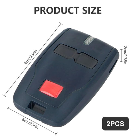 3 PCS Garage Remote Control Key, BFT MITTO 2 B RCB, 433MHZ, 2 Buttons BFT Remote, Remote Control for Rolling BFT MITTO 2, Kleio, Ghibli, TRC 2