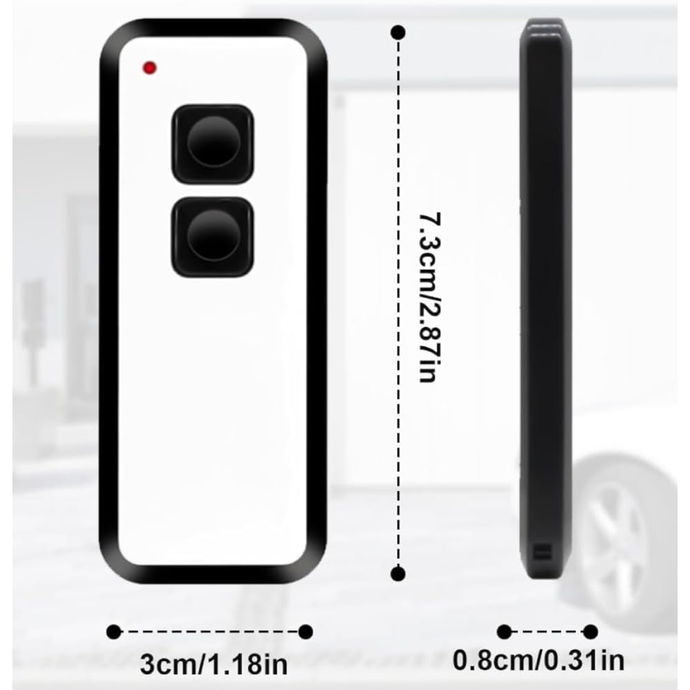 2PCS 433.92 MHz Garage Door Remote Control, Hand-held Transmitter for NOVOFERM NOVOTRON 502 522 MAX43-2