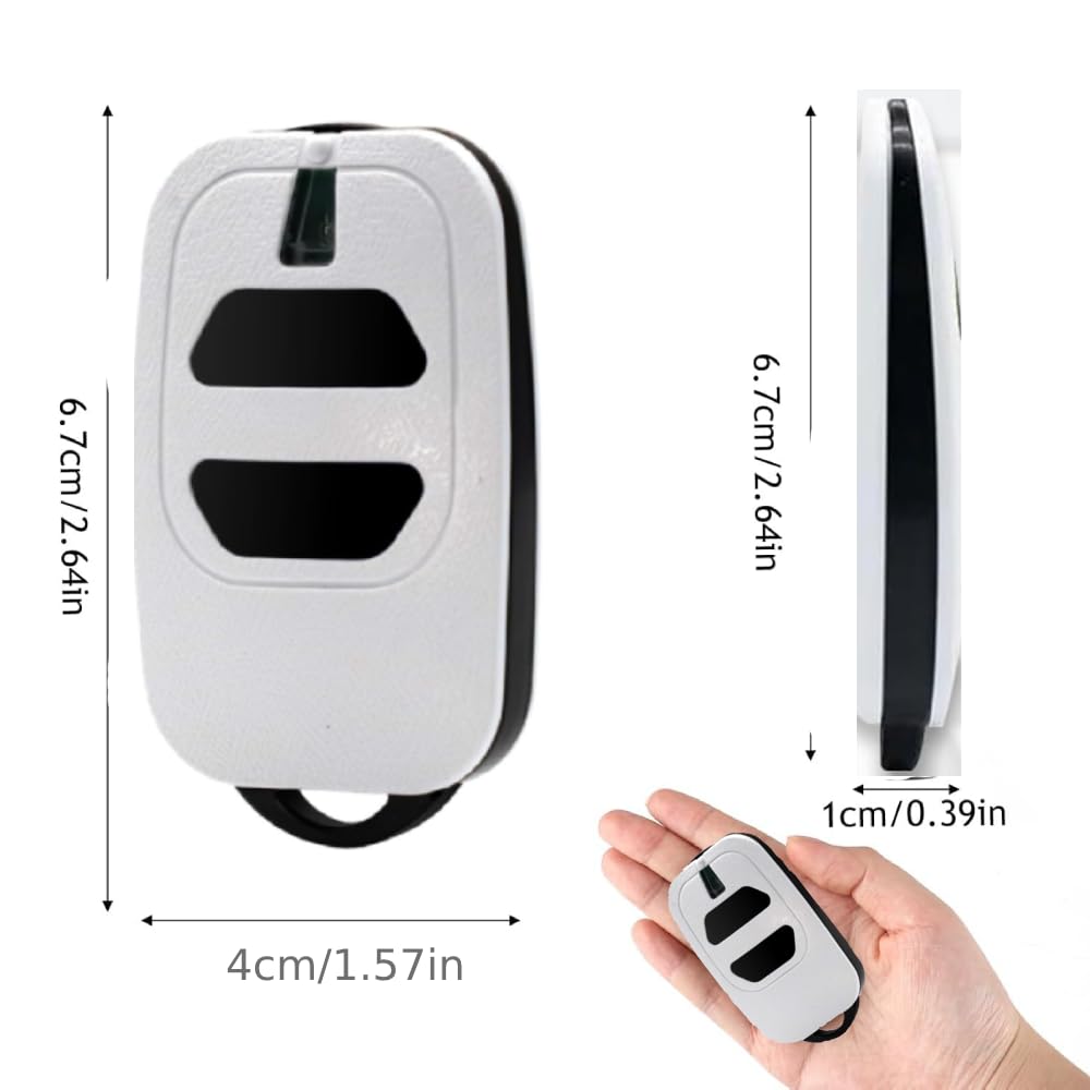 3PCS 433.92mhz Garage Door Opener, 2 Channels, Remote Control Key Fob for Garage Door Gate DEA GTI2 GTI4