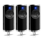 868,3 BS MHz - Télécommande de porte de garage - Compatible avec Hörmann bs HSM4 HSE2 HS1 HS4 HSZ1 HSZ2 (black4 button)