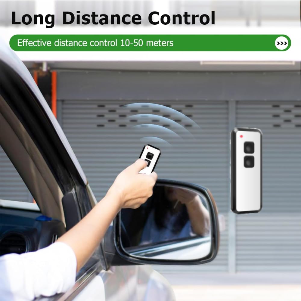 2PCS 433.92 MHz Garage Door Remote Control, Hand-held Transmitter for NOVOFERM NOVOTRON 502 522 MAX43-2