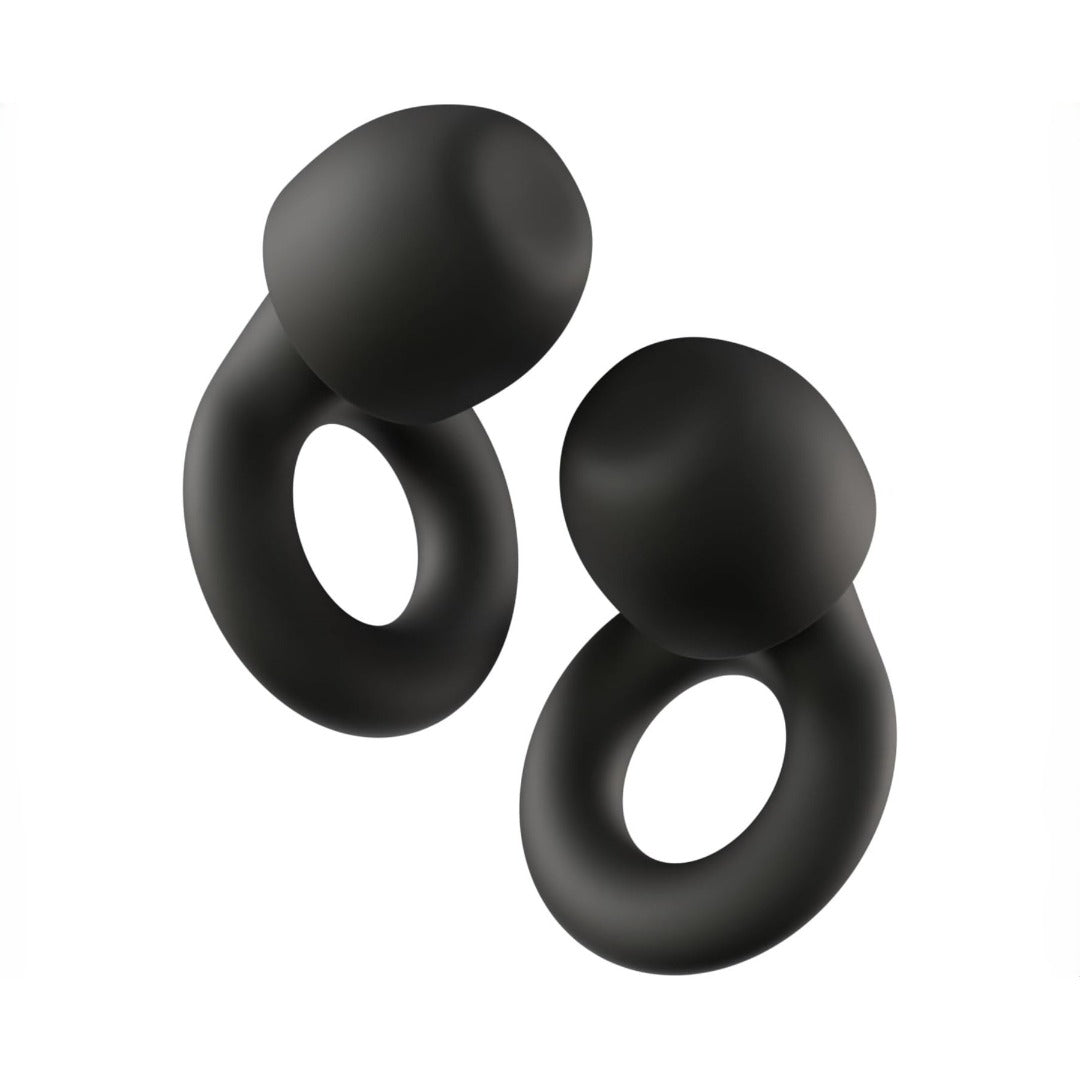 Carsine Ear Plugs ¨C Ultra-Comfy Reusable 24dB (SNR) Noise-Reducing Earplugs for Sleep, Deep Focus, Travel, Noise Sensitivity, Flexible Hearing Protection, Customizable Fit Black